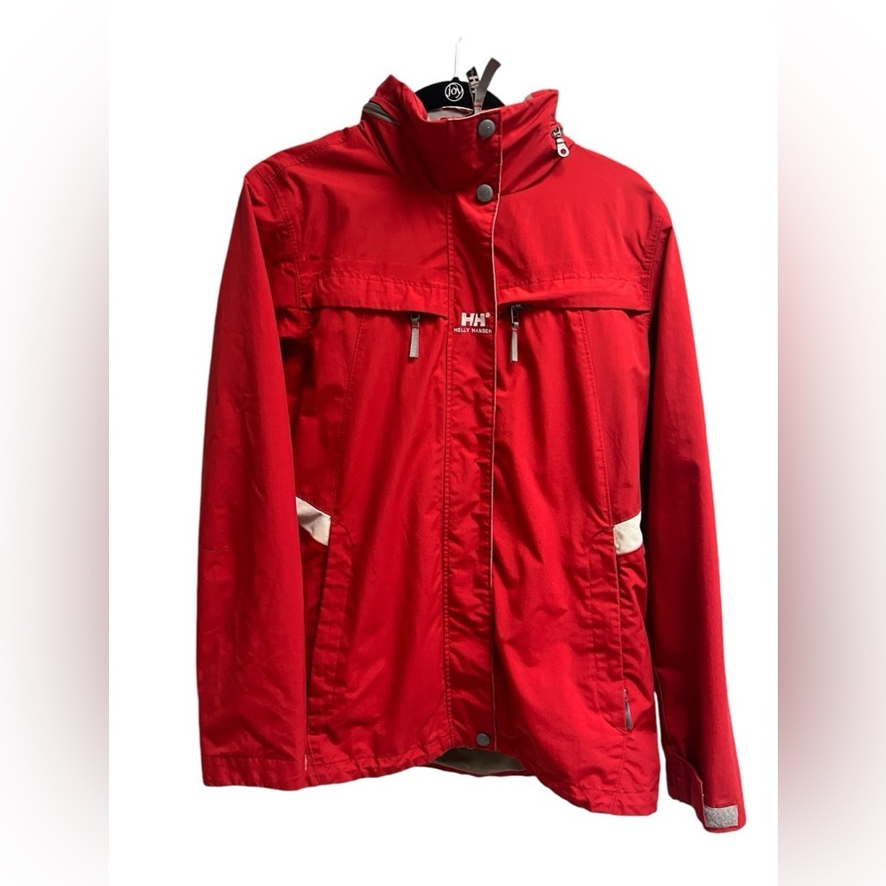 HELLY HANSEN Women’s Red Hooded Utility Jacket - Size Medium